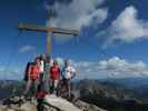 Romy, Erich, Carmen und ich am Augstenberg, 2.359 m (22. Aug.)