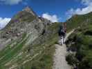 Carmen am Liechtensteiner Höhenweg zwischen Bettlerjoch und Hochjoch (22. Aug.)