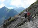 Erich und Romy am Weg 02 zwischen Salarueljoch und Schafloch (22. Aug.)