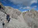 Romy, Carmen und Erich am Weg 02 zwischen Salarueljoch und Schafloch (22. Aug.)