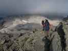 Erich und Romy auf Weg 02 zwischen Mannheimer Hütte und Leibersteig (23. Aug.)