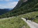 Carmen, Erich und Romy zwischen Oberzalimhütte und Mittelzalimalpe (23. Aug.)