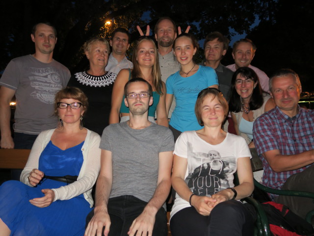 Werner, Angelika, Edith, Ronald, Erich, Karoline, Helmut, Johanna, Irene, Reinhard, ich, Ulrike und Erich