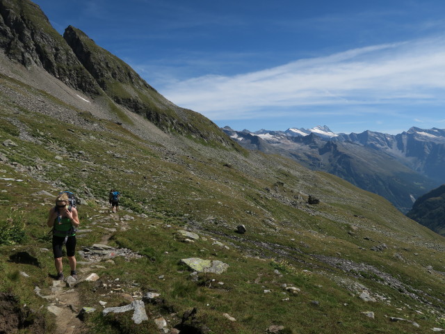 Sabrina und Christian am Venediger H&ouml;henweg zwischen First und Zeigerpalfen (28. Aug.)