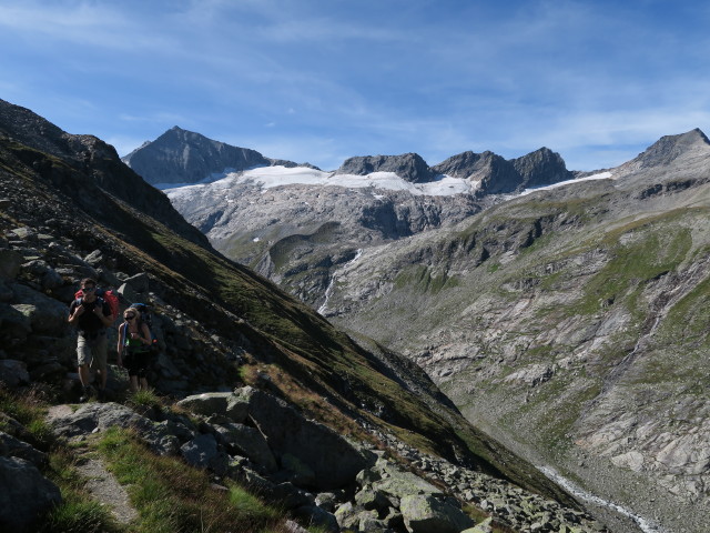 Christian und Sabrina am Venediger H&ouml;henweg in Gamsleiten (28. Aug.)