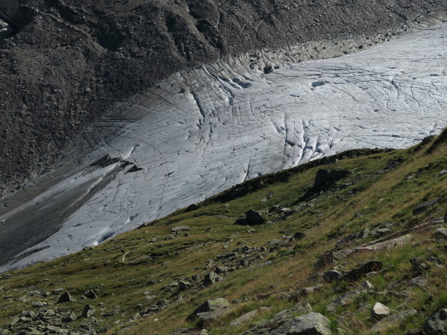 Unterer Keesboden des Schlatenkeeses von der Alten Prager H&uuml;tte aus (28. Aug.)