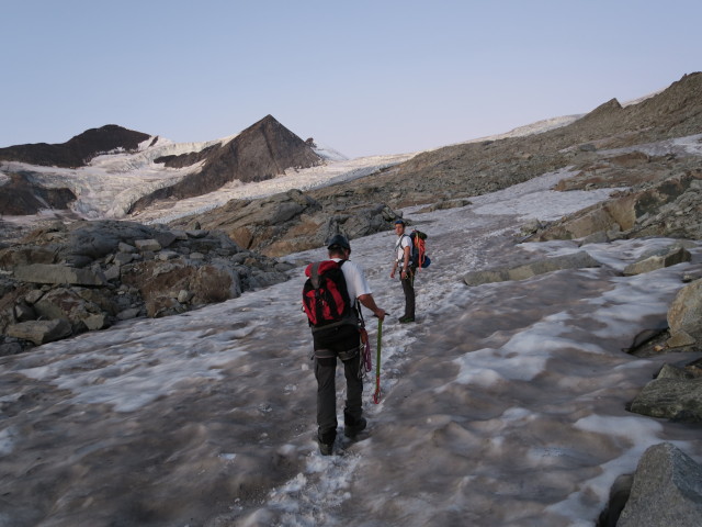 Erich und Christian zwischen Neuer Prager H&uuml;tte und Schlatenkees (29. Aug.)