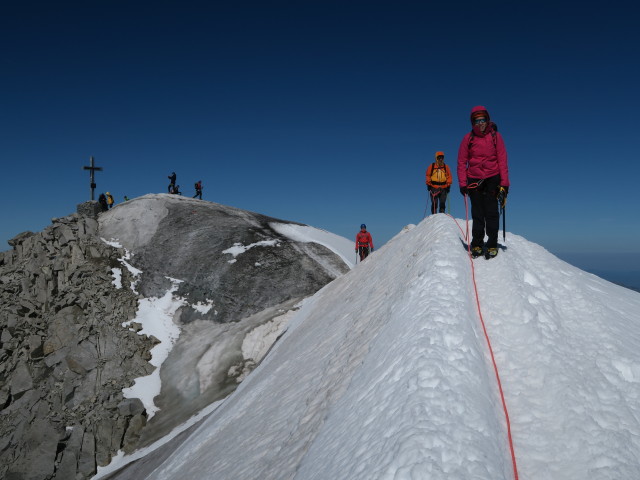 Christian, Erich und Angela am Schlatenkees zwischen Gro&szlig;venediger und Hohem Aderl (29. Aug.)