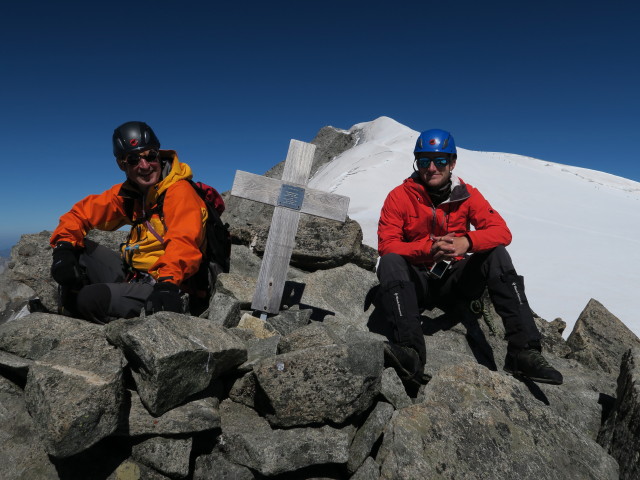 Erich und Christian am Hohen Aderl, 3.506 m (29. Aug.)