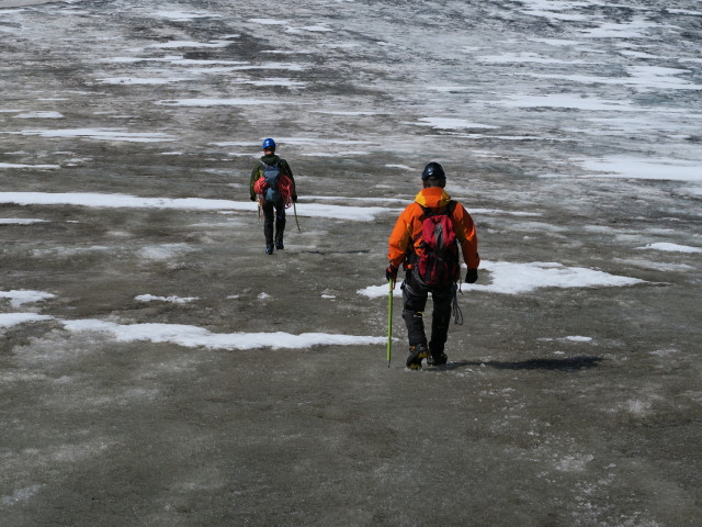 Christian und Erich am Schlatenkees zwischen Rainerhorn und Rainert&ouml;rl (29. Aug.)