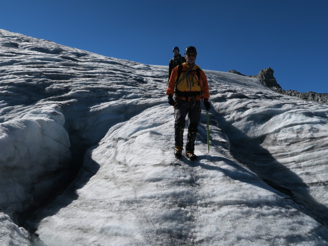 Christian und Erich am Sticklerschnee (29. Aug.)