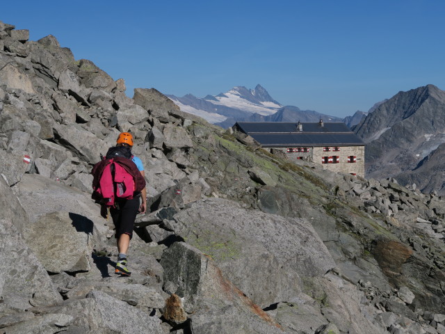 Angela zwischen Schlatenkees und Neuer Prager H&uuml;tte (29. Aug.)