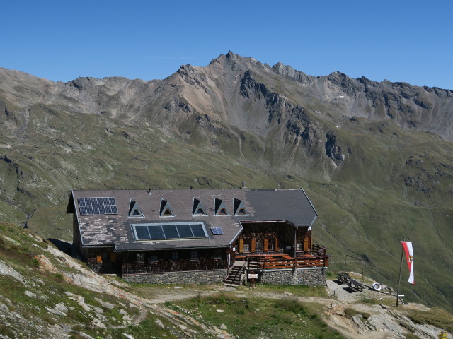 Badener Hütte, 2.608 m (30. Aug.)