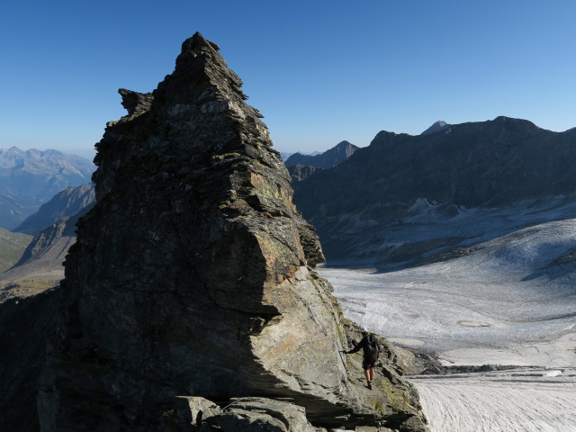 Gerhard am Kristallwand-Klettersteig (30. Aug.)