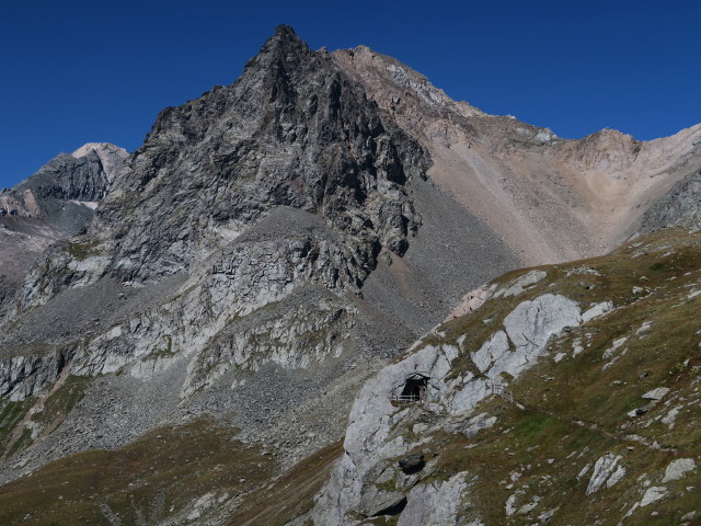 Säulspitz und Säulkopf von der Bonn-Matreier-Hütte aus (31. Aug.)