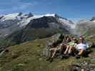 Christian, Sabrina und ich am Zeigerpalfen, 2.506 m (28. Aug.)