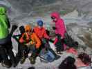 Erich, Christian und Angela am Großvenediger, 3.662 m (29. Aug.)