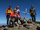 Erich, ich, Angela und Christian am Rainerhorn, 3.559 m (29. Aug.)