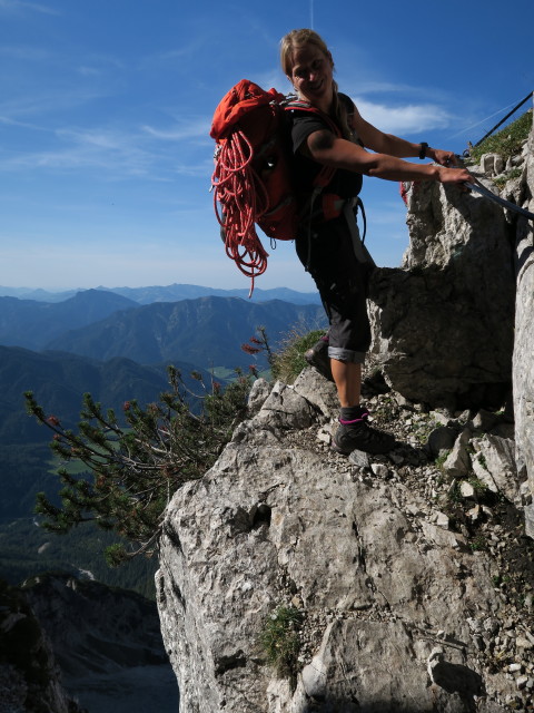 Maria am Nurracher Höhenweg zwischen Seehorn und Adolarischarte (12. Sep.)