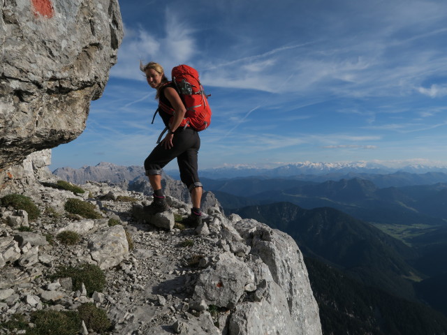 Maria am Nurracher Höhenweg zwischen Schafeggl und Großem Rothorn (12. Sep.)