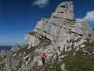 Maria am Nurracher Höhenweg zwischen Seehorn und Adolarischarte (12. Sep.)