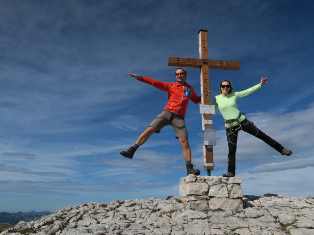 Ich und Sabrina am Großen Tragl, 2.179 m (3. Okt.)