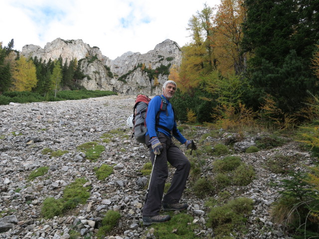 Josef zwischen Karreralm und Karreralmsteig