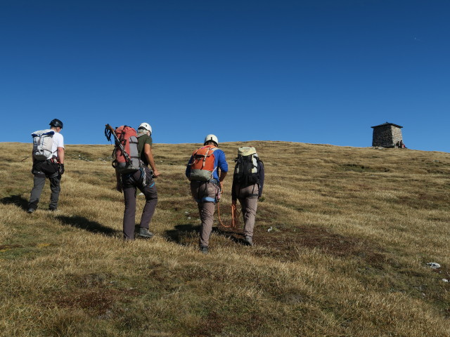 Erich, Josef, ? und ? zwischen Karreralmsteig und Heukuppe