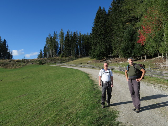 Erich und Josef zwischen Jahnhütte und Almgasthof Moassa