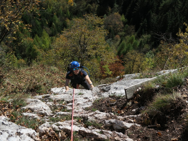 Gerdasteig: Christian in der 3. Seillänge