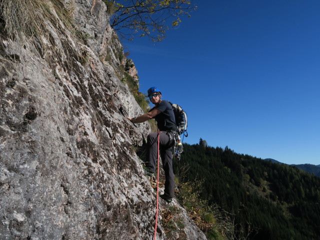 Gerdasteig: Christian in der 4. Seillänge