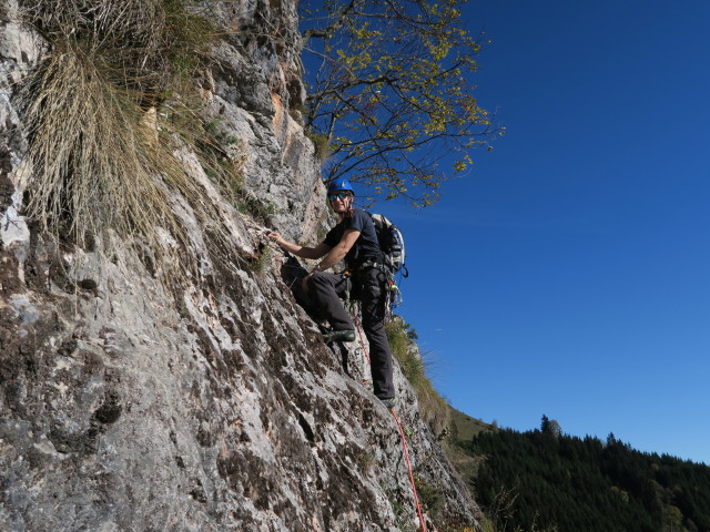 Gerdasteig: Christian in der 4. Seillänge