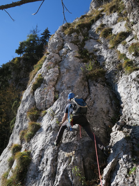 Gerdasteig: Christian in der 6. Seillänge