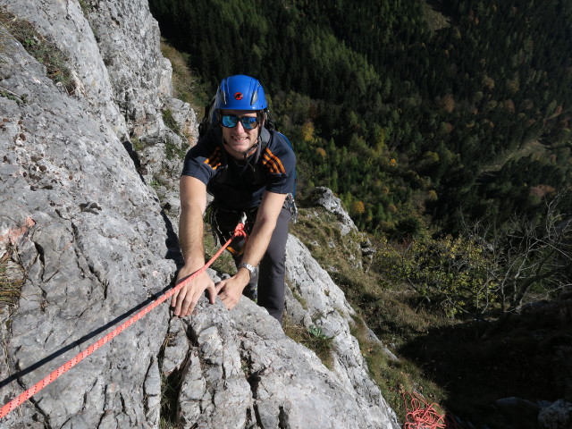 Gerdasteig: Christian in der 7. Seillänge