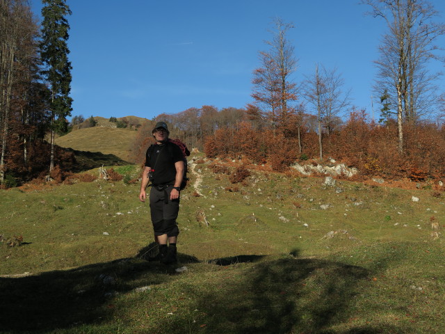 Erich zwischen Kaiserbachtal und Unterer Scheibenbichlalm (31. Okt.)