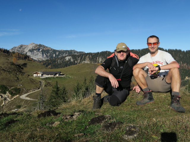 Erich und ich am Schneebichl, 1.470 m (31. Okt.)