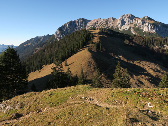 Weg 811 zwischen Stripsenjoch und Feldalmsattel (31. Okt.)