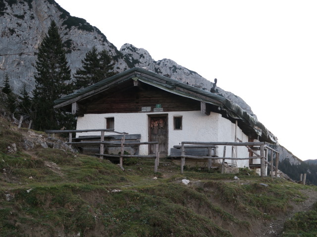 Hinterkaiserfeldenalm, 1.480 m (1. Nov.)