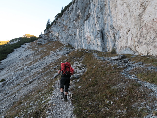 Erich auf Weg 836 in der Vorderen Steingrube (1. Nov.)