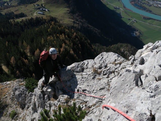 Naunspitze-Südwestgrat: Erich in der 4. Seillänge (1. Nov.)