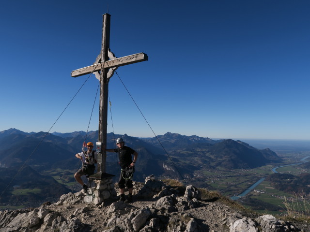 Ich und Erich auf der Naunspitze, 1.997 m (1. Nov.)