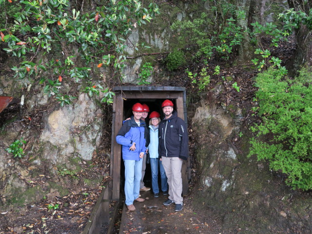 Ich, Papa, Mama und Markus im Goldmine Experience (16. Nov.)
