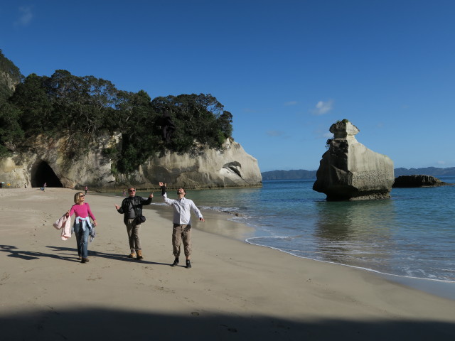 Mama, Papa und Markus in der Mares Leg Cove (17. Nov.)