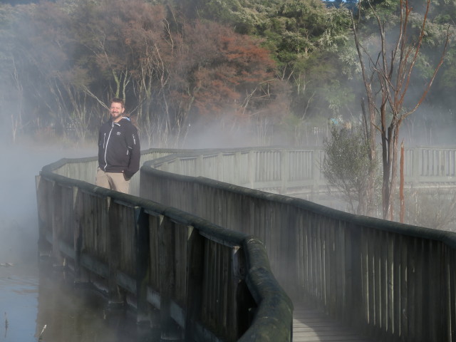 Markus im Kuirau Park in Rotorua (18. Nov.)