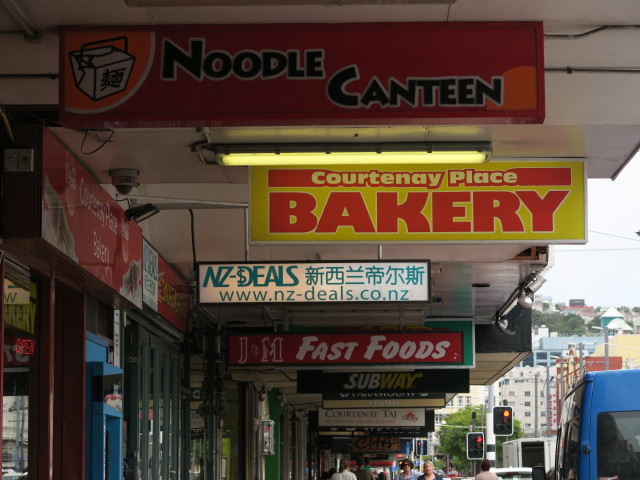 Courtenay Place in Wellington (21. Nov.)