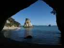 Cathedral Cove von der Cathedral Cave aus (17. Nov.)