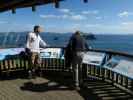 Markus und Papa am Cathedral Cove Walk (17. Nov.)