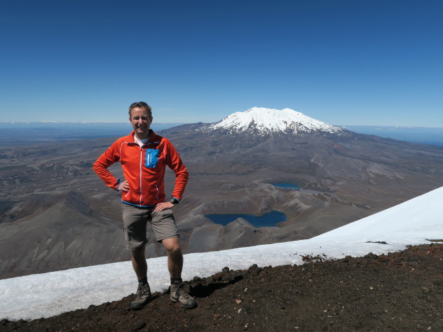 Tongariro Alpine Crossing: Ich am Mount Ngauruhoe, 2.291 m (23. Nov.)