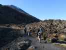 Tongariro Alpine Crossing: Markus zwischen Soda Springs und South Crater (23. Nov.)