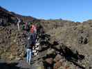 Tongariro Alpine Crossing: Markus zwischen Soda Springs und South Crater (23. Nov.)